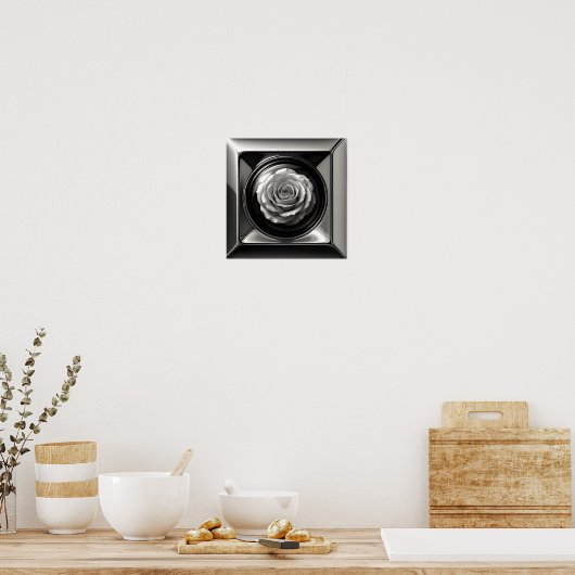 Chrome Roos Poster (Keuken)