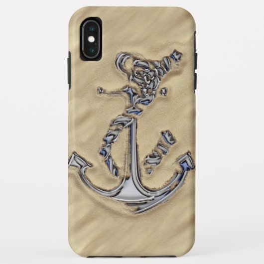 Chrome Rope Anchor op het strand Case-Mate iPhone Case (Achterkant)