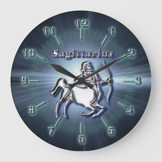 Chrome Sagittarius Grote Klok (Voorkant)