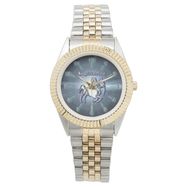 Chrome Sagittarius Horloge (Voorkant)