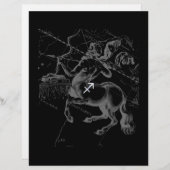 Chrome Sagittarius Zodiac Sign Hevelius circa 1690 (Voorkant / Achterkant)