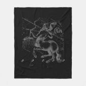 Chrome Sagittarius Zodiac Sign on Hevelius Decor Fleece Deken (Voorkant)
