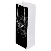 Chrome Sagittarius Zodiac Sign on Hevelius Decor Wijn Cadeautas (Voorkant Gekanteld)