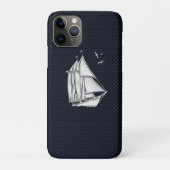 Chrome Sailboot on Carbon Fiber Print Case-Mate iPhone Case (Achterkant)