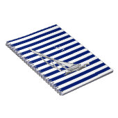 Chrome Sailing on Nautical Stripes Notitieboek (Rechterzijde)
