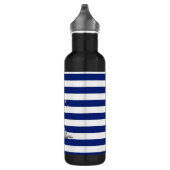 Chrome Sailing on Nautical Stripes Waterfles (Rechts)