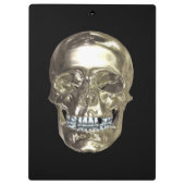 Chrome schedel klembord (Achterkant)