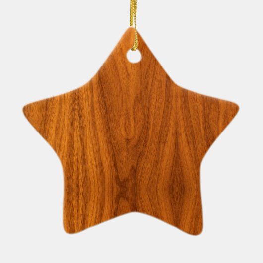 Chrome Silver als Sailboot op Teak Veneer Keramisch Ornament (Achterkant)