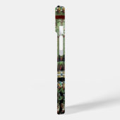 CHROME SKULL BLACK GREEN RED GEM STONES Damask Case-Mate iPhone Case (Achterkant / Links)