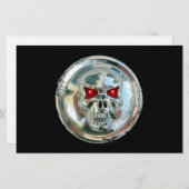 CHROME SKULL BRIEFPAPIER (Voorkant / Achterkant)