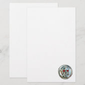 CHROME SKULL BRIEFPAPIER (Voorkant / Achterkant)