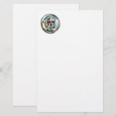 CHROME SKULL BRIEFPAPIER (Voorkant / Achterkant)