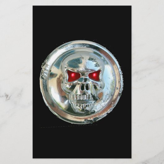 CHROME SKULL BRIEFPAPIER (Voorkant)