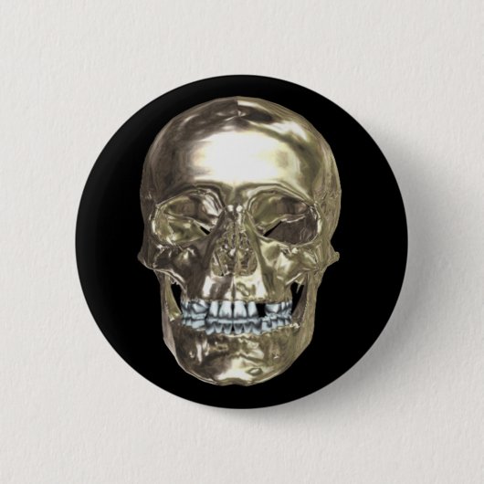 Chrome Skull Button (Voorkant)