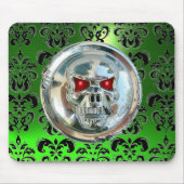 CHROME SKULL, Damask, Green Emerald Muismat (Voorkant)