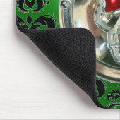 CHROME SKULL, Damask, Green Emerald Muismat (Hoek)