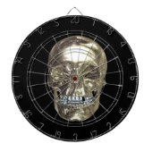 Chrome Skull Dart Board Dartbord (Voorkant)