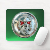 CHROME SKULL, Green Jade Muismat (Met muis)