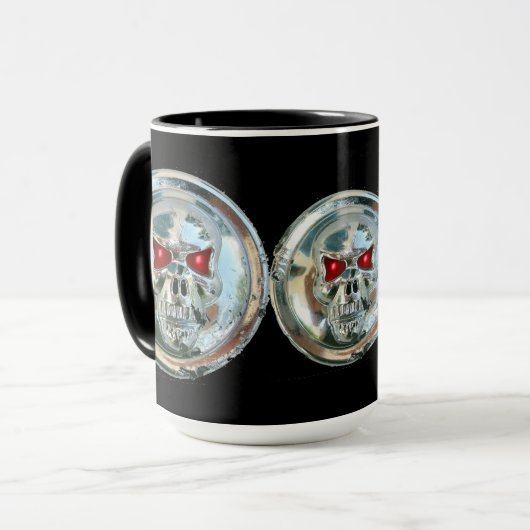 CHROME SKULL MOK (Voorkant links)