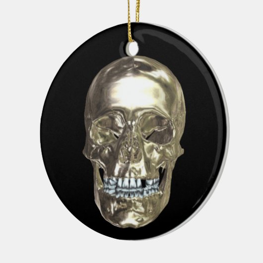 Chrome Skull Ornament (Links)