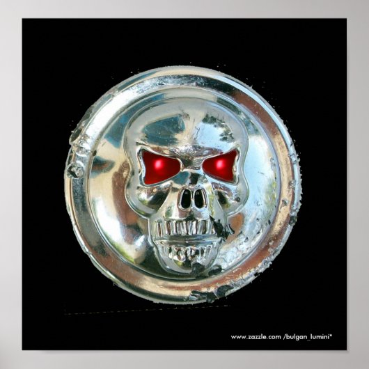 CHROME SKULL POSTER (Voorkant)