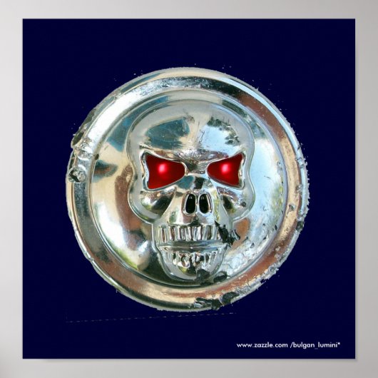 CHROME SKULL POSTER (Voorkant)