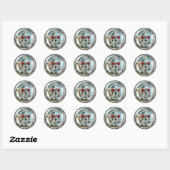 CHROME SKULL RONDE STICKER (Vel)
