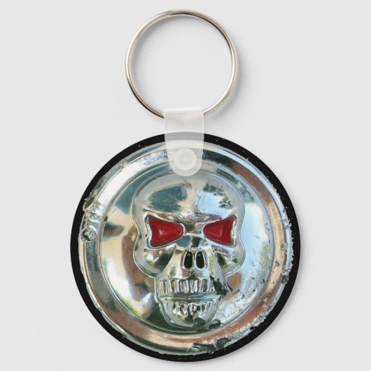 CHROME SKULL SLEUTELHANGER (Voorkant)