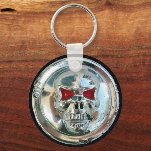 CHROME SKULL SLEUTELHANGER (Voorkant)