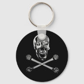 Chrome Skull Sleutelhanger (Voorkant)