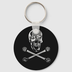 Chrome Skull Sleutelhanger
