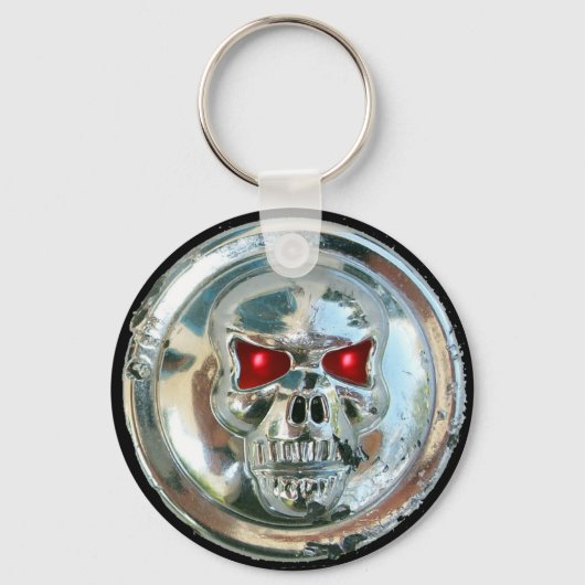 CHROME SKULL SLEUTELHANGER (Voorkant)