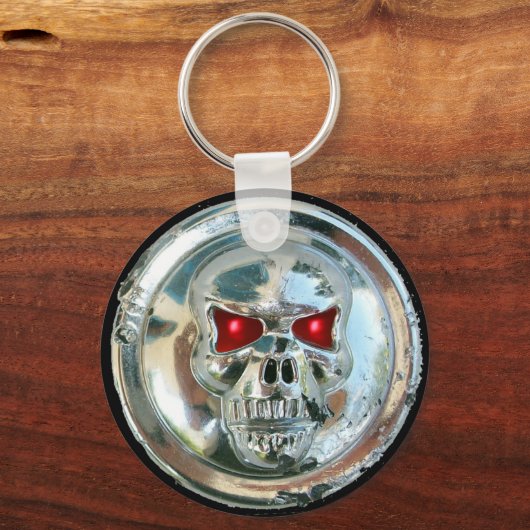 CHROME SKULL SLEUTELHANGER (Voorkant)
