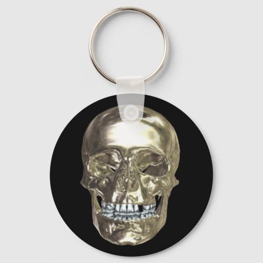 Chrome Skull Sleutelhanger (Voorkant)