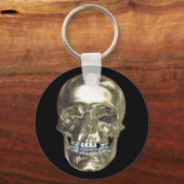 Chrome Skull Sleutelhanger (Voorkant)