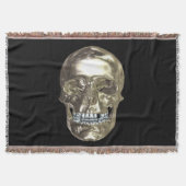 Chrome Skull Throw Blanket Deken (Voorkant)