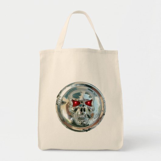 CHROME SKULL TOTE BAG (Voorkant)