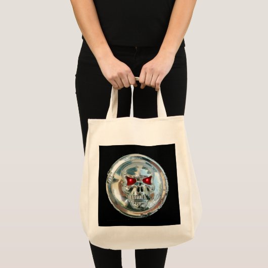 CHROME SKULL TOTE BAG (Voorkant (product))