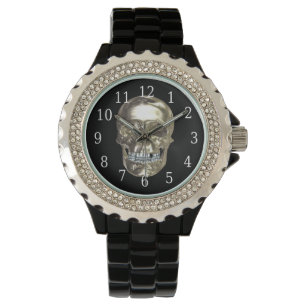 Chrome Skull Watch Horloge