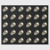 Chrome Skull Wrapping Paper Cadeaupapier (Vlak)