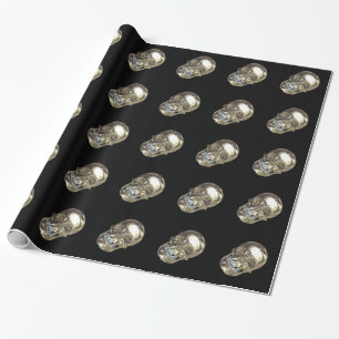 Chrome Skull Wrapping Paper Cadeaupapier