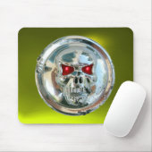 CHROME SKULL, Yellow Topaz Muismat (Met muis)