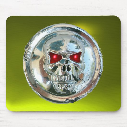 CHROME SKULL, Yellow Topaz Muismat (Voorkant)