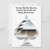 Chrome Spades Jubileum Kaart (Voorkant)