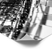 Chrome Spiegel Mozaïek Wervel Poster (Hoek)