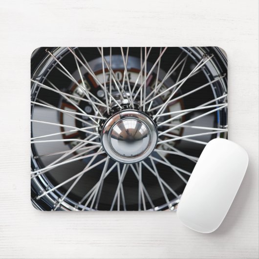 Chrome sprak elegantie muismat (Met muis)