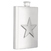 Chrome Star Nautical Print Heupfles (Rechts)