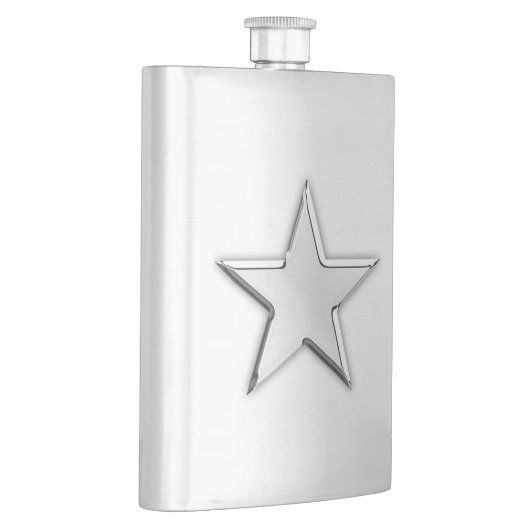 Chrome Star Nautical Print Heupfles (Rechts)