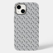 Chrome Steel Diamond Bord Case-Mate iPhone Case (Achterkant)