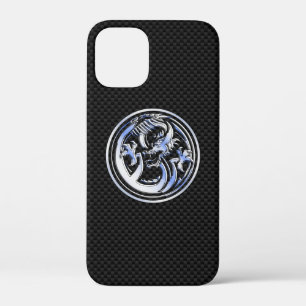 Chrome stijl Dragon Crest Carbon Fiber Print Case-Mate iPhone Case